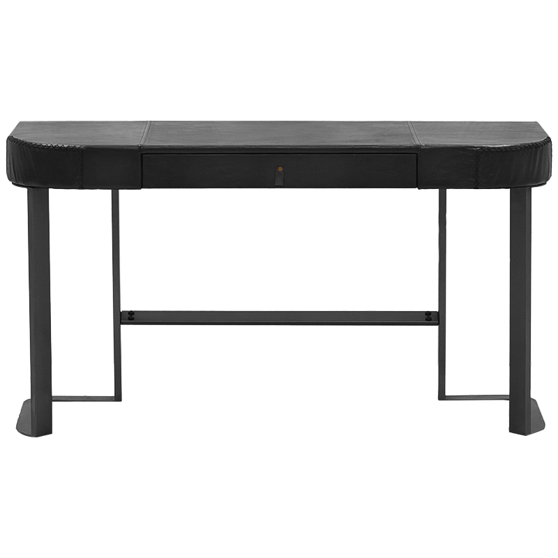 Рабочий стол Hart Leather Desk Черный в Волгограде | Loft Concept 