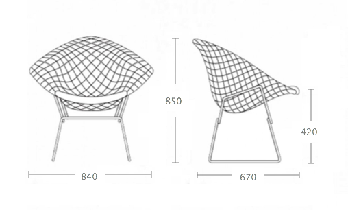Кресло Bertoia Diamond Chair Кресло Bertoia Diamond Chair в Волгограде