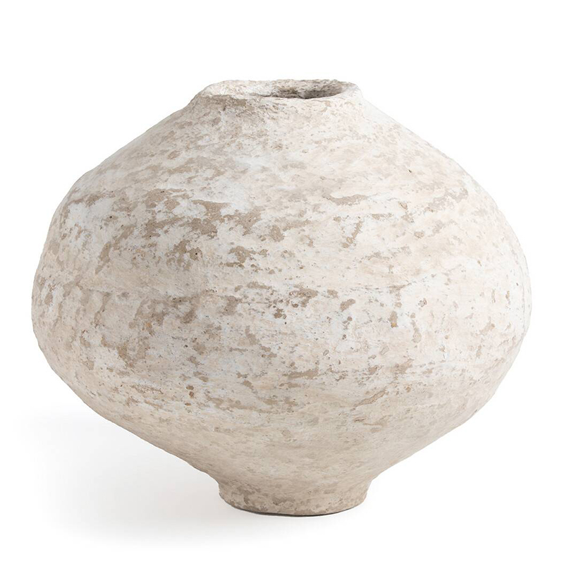 Ваза Csaba Papier Mache Vase 35 Бежево-серый Ваза Csaba Papier Mache Vase 35 Бежево-серый в Волгограде | Loft Concept
