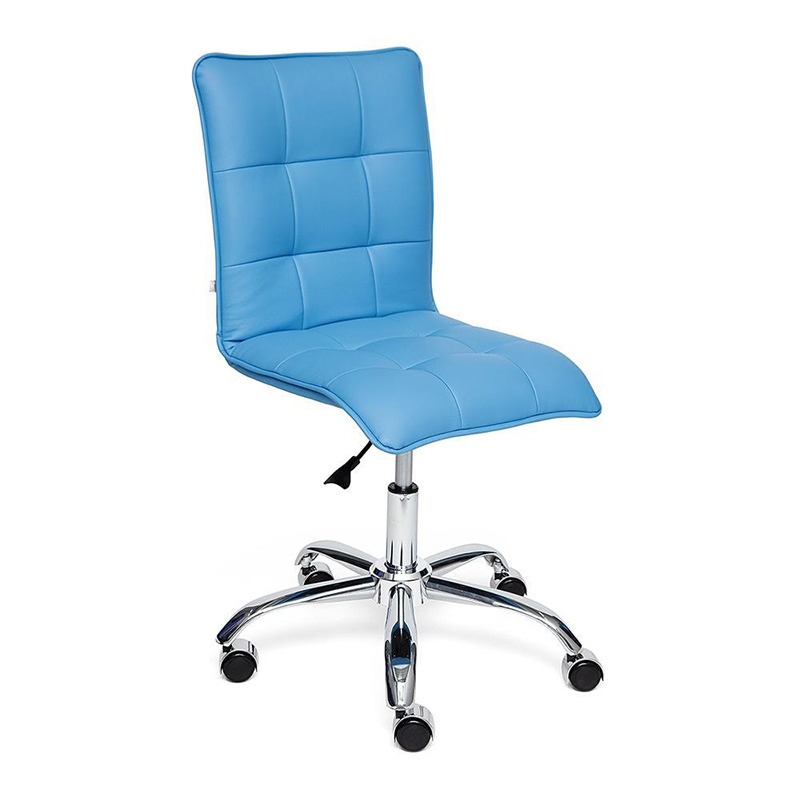 Кресло Deborah eco-leather light blue Голубой Хром Кресло Deborah eco-leather light blue Голубой Хром в Волгограде | Loft Concept