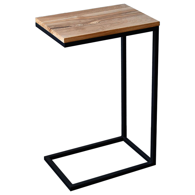 Приставной стол Hanson Industrial Metal Rust Side Table Светлый дуб Черный Приставной стол Hanson Industrial Metal Rust Side Table Светлый дуб Черный в Волгограде | Loft Concept