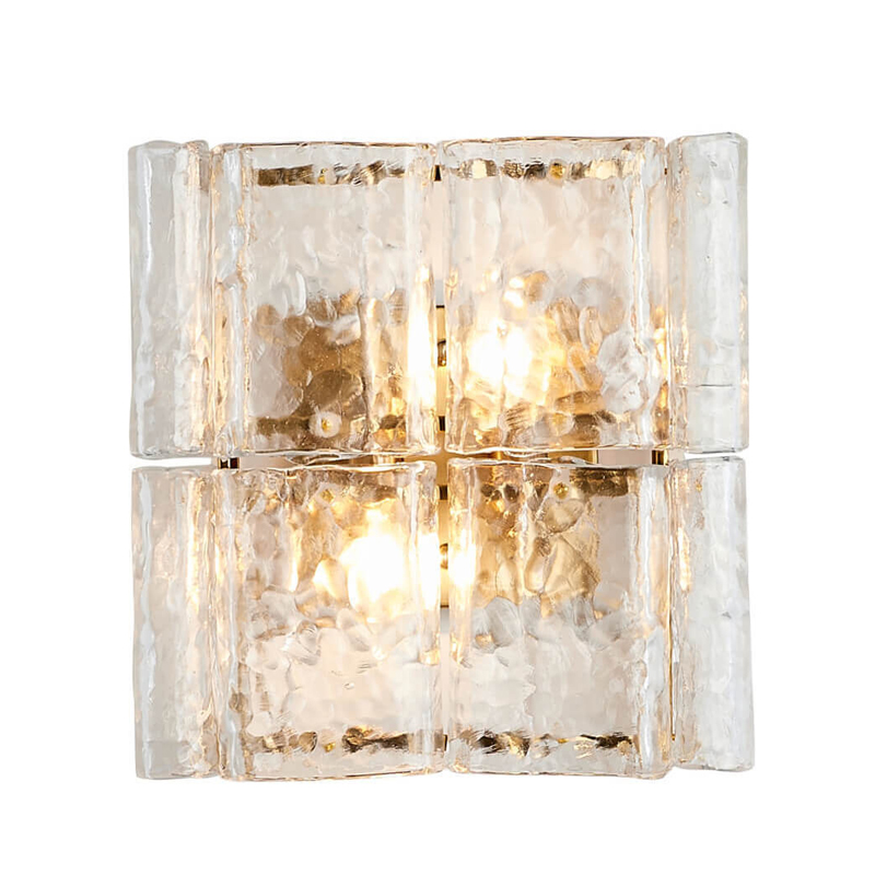Бра Textured Glass Chandelier bronze Бронза Прозрачное Стекло в Волгограде | Loft Concept 