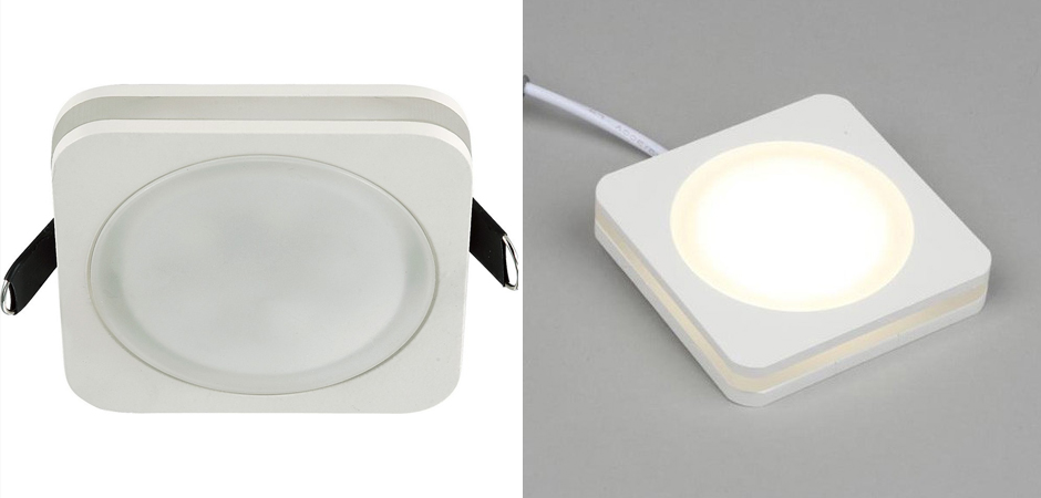 Белый квадратный спот Embedded Light Белый квадратный спот Embedded Light - Loft-Concept в Волгограде