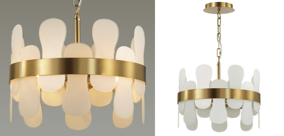 Люстра Eve Chandelier фигурное стекло диаметр 40 см Люстра Eve Chandelier фигурное стекло диаметр 40 см - Loft-Concept в Волгограде