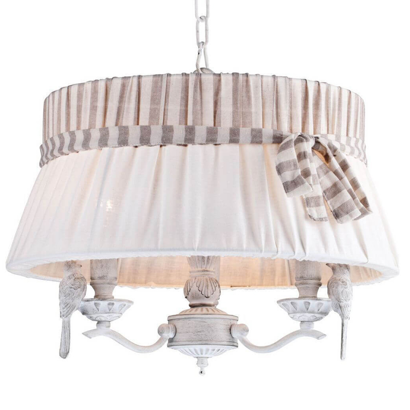 Люстра Refined Provence Chandelier round Белый Бежевый Люстра Refined Provence Chandelier round Белый Бежевый в Волгограде | Loft Concept