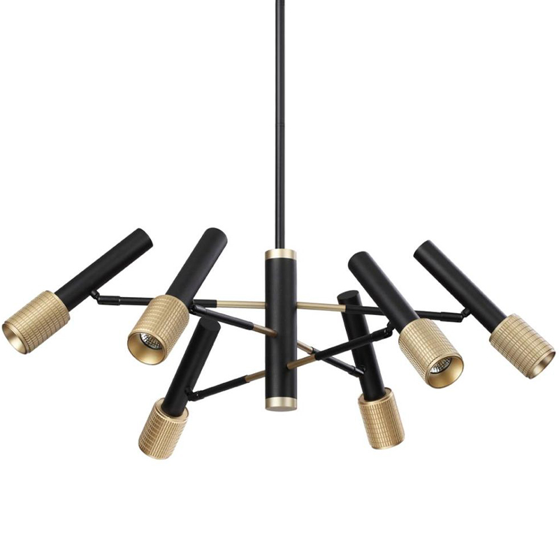 Люстра Eneko Chandelier Черный Золотой Люстра Eneko Chandelier Черный Золотой в Волгограде | Loft Concept