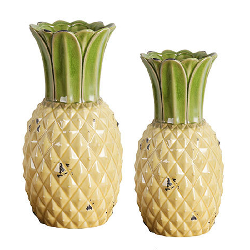 Ваза Pineapple Vase Желтый Зеленый шалфей Ваза Pineapple Vase Желтый Зеленый шалфей в Волгограде | Loft Concept