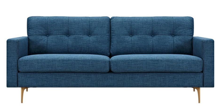 Диван Stone Blue Greta Sofa Диван синий лен Диван Stone Blue Greta Sofa Диван синий лен - Loft-Concept в Волгограде