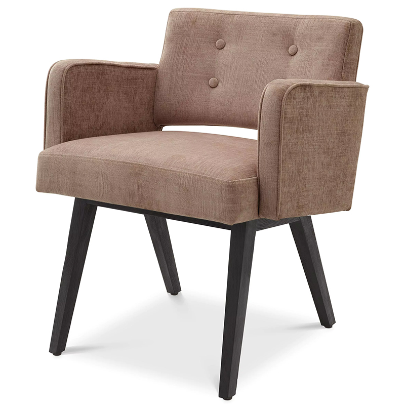 Стул Eichholtz Dining Chair Locarno Песочный Черный в Волгограде | Loft Concept 