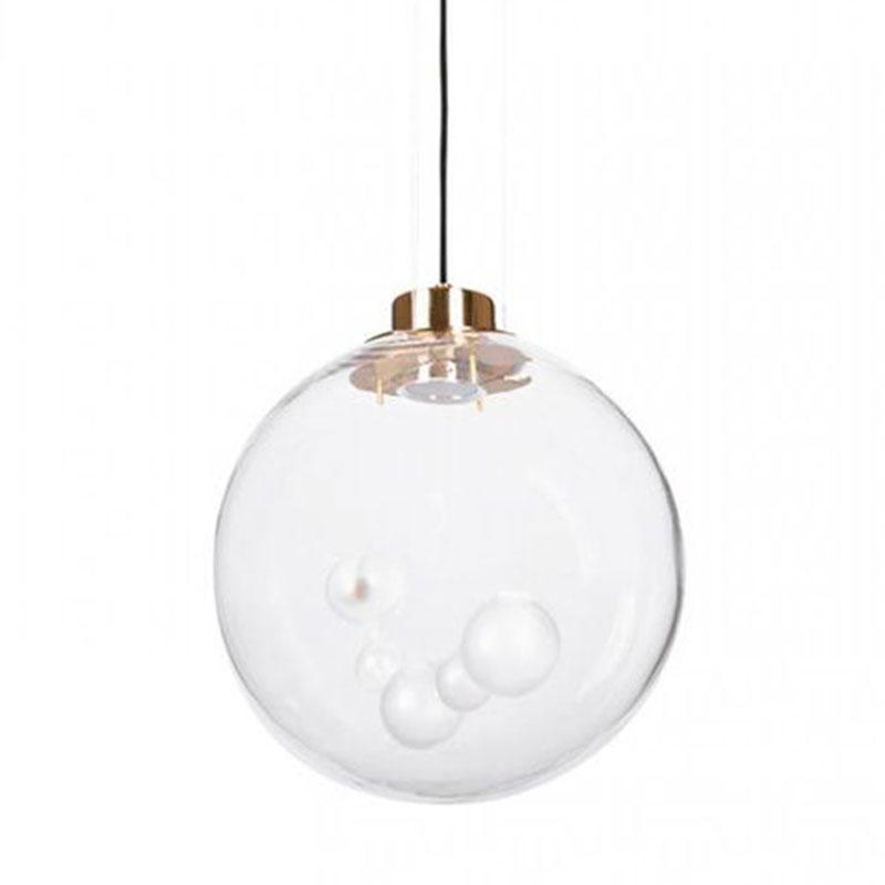 Подвесной светильник Lamps Inside Bubbles bottom round Золотой Прозрачный Подвесной светильник Lamps Inside Bubbles bottom round Золотой Прозрачный в Волгограде | Loft Concept