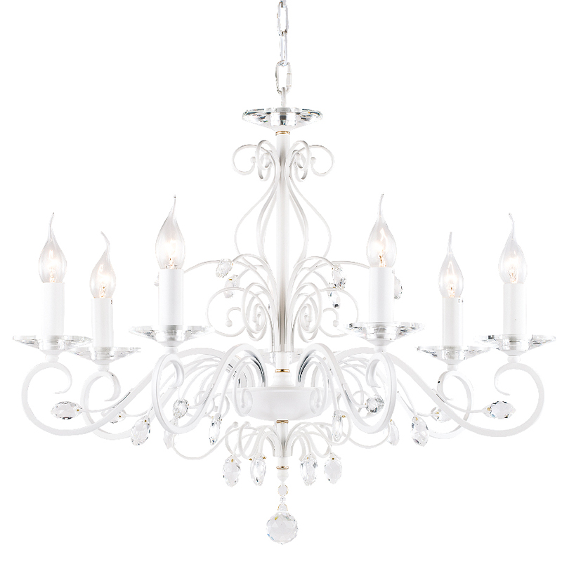 Люстра Magali Chandelier 72 Белый Прозрачный Люстра Magali Chandelier 72 Белый Прозрачный в Волгограде | Loft Concept