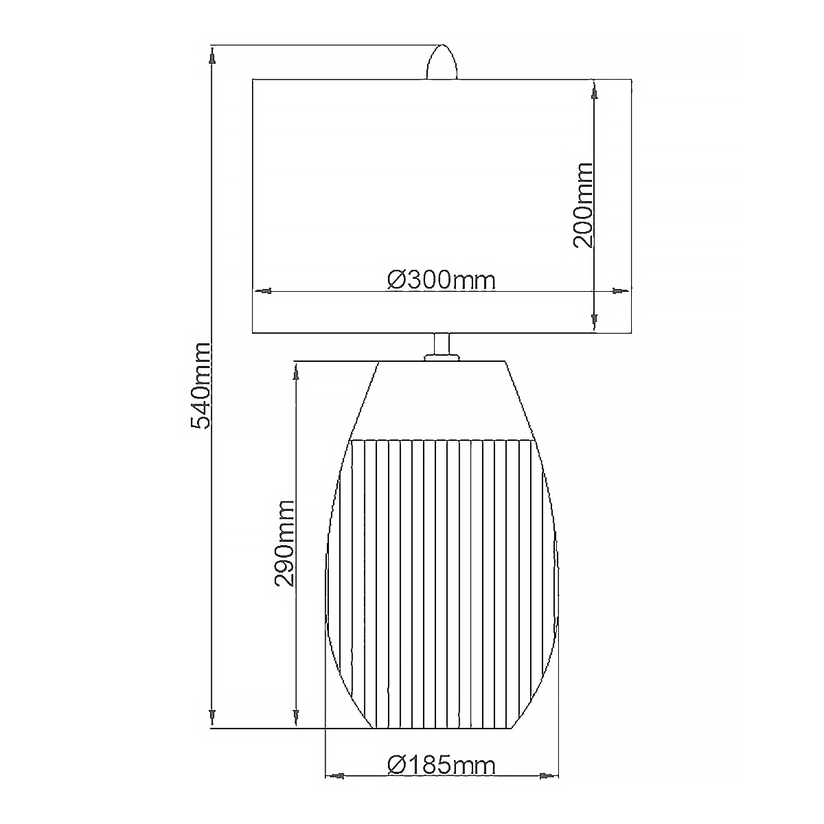 Настольная лампа с белым цилиндрическим абажуром и серебристым овальным основанием Quintiesse в Волгограде