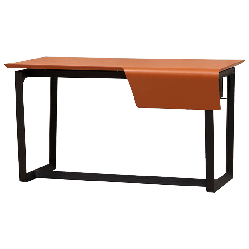 Рабочий стол Stan Orange Desk Оранжевый Черный Рабочий стол Stan Orange Desk Оранжевый Черный в Волгограде | Loft Concept