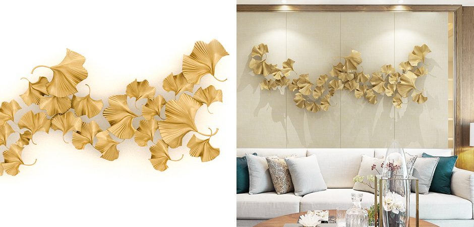 Аксессуар на стену Golden Ginkgo Leaves Аксессуар на стену Golden Ginkgo Leaves - Loft-Concept в Волгограде