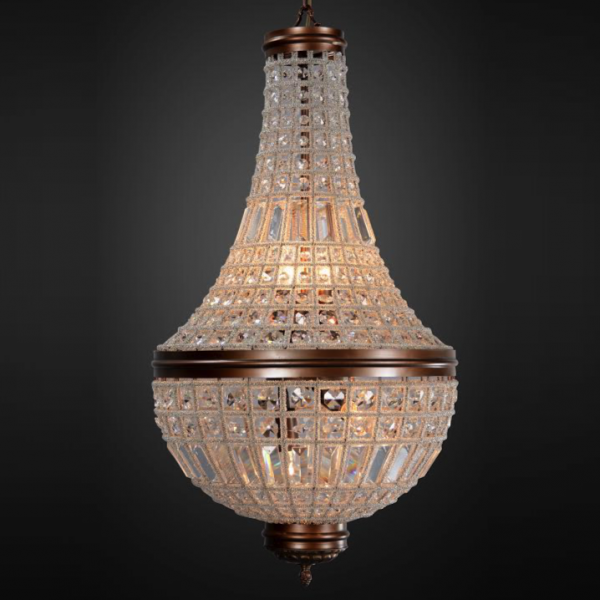 Люстра RH 19th c. Casbah Crystal Pendant Tall 45 Темная бронза винтаж Люстра RH 19th c. Casbah Crystal Pendant Tall 45 Темная бронза винтаж в Волгограде | Loft Concept