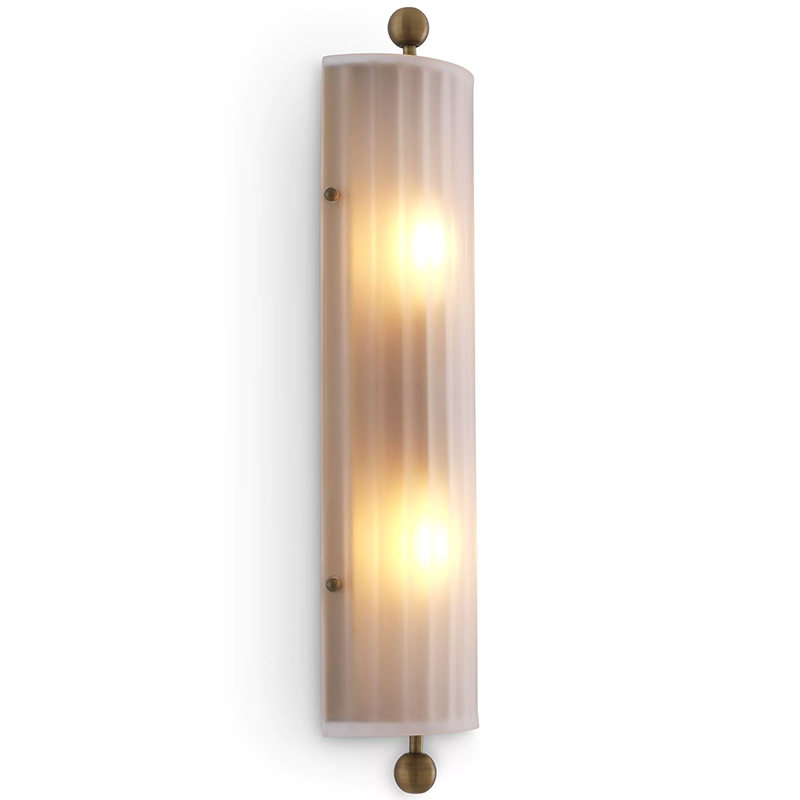 Бра Eichholtz Wall Lamp Juno Белое матовое стекло Латунь Бра Eichholtz Wall Lamp Juno Белое матовое стекло Латунь в Волгограде | Loft Concept