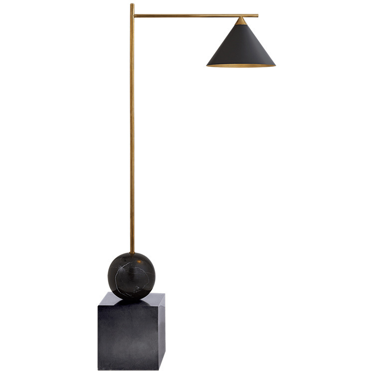 Торшер CLEO FLOOR LAMP Black Черный Латунь Торшер CLEO FLOOR LAMP Black Черный Латунь в Волгограде | Loft Concept