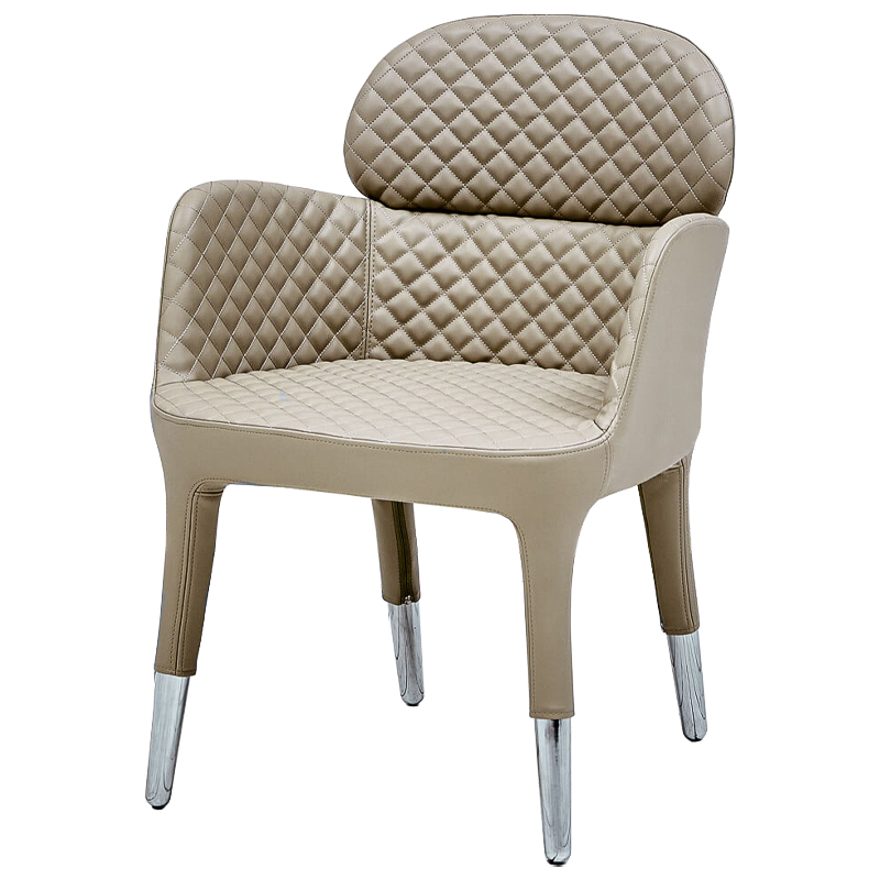 Кресло Ansbach Chair Бежевый Хром Кресло Ansbach Chair Бежевый Хром в Волгограде | Loft Concept