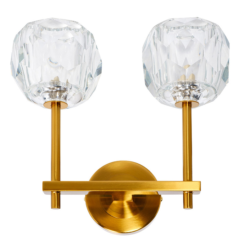 Бра RH Boule de Cristal Double Wall Lamp Gold матовое золото Бра RH Boule de Cristal Double Wall Lamp Gold матовое золото в Волгограде | Loft Concept