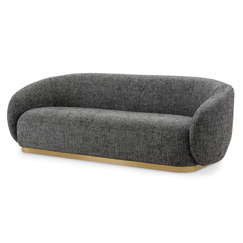 Диван Eichholtz Sofa Brice Rocat Black Черный Серый Латунь Диван Eichholtz Sofa Brice Rocat Black Черный Серый Латунь в Волгограде | Loft Concept