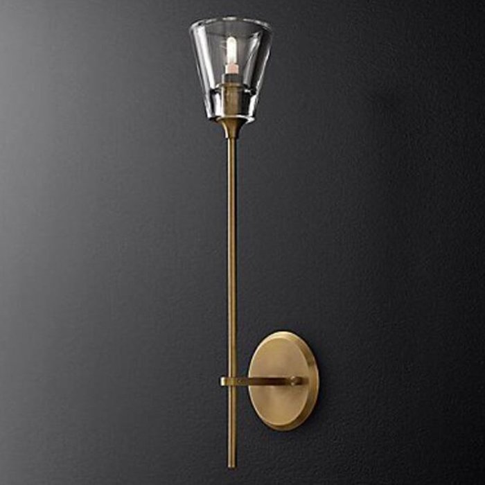 Бра TORCHE DE VERRE wall lamp Латунь Прозрачный (Transparent) Бра TORCHE DE VERRE wall lamp Латунь Прозрачный (Transparent) в Волгограде | Loft Concept