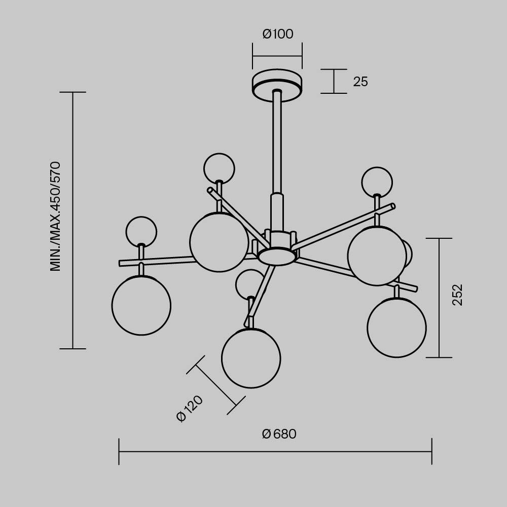 Люстра подвесная Museo G9 в Волгограде