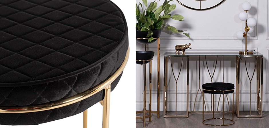 Пуф Rhombus Velours Black Пуф Rhombus Velours Black - Loft-Concept в Волгограде