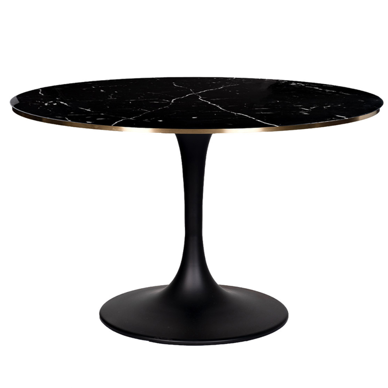 Стол Tulip black Marble 120 Золотой Черный Стол Tulip black Marble 120 Золотой Черный в Волгограде | Loft Concept