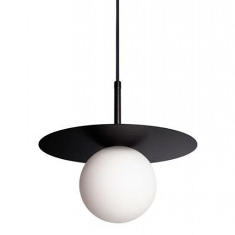 Подвесной светильник MATISSE Black 25 см Белый Черный Подвесной светильник MATISSE Black 25 см Белый Черный в Волгограде | Loft Concept