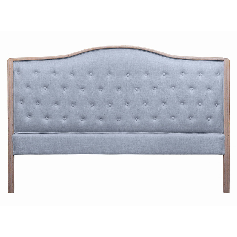 Изголовье кровати серое с мягкой обивкой из рогожки Agatha Headboard Серый Коричневый Изголовье кровати серое с мягкой обивкой из рогожки Agatha Headboard Серый Коричневый в Волгограде | Loft Concept