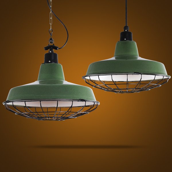 Подвесной светильник Loft Ber Cage Green Pendant Зеленый Подвесной светильник Loft Ber Cage Green Pendant Зеленый в Волгограде | Loft Concept