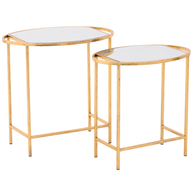 Комплект приставных столов Neria Table Винтажное Светлое Золото Комплект приставных столов Neria Table Винтажное Светлое Золото в Волгограде | Loft Concept