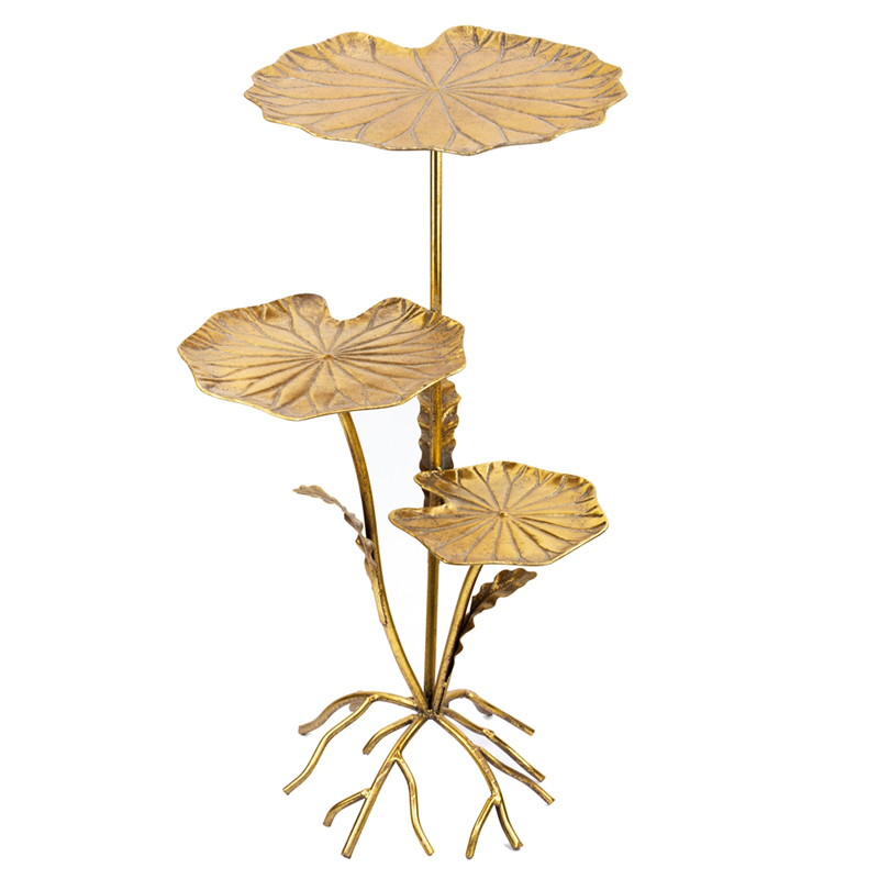 Приставной стол Lily Leaves Side Table Золотой Приставной стол Lily Leaves Side Table Золотой в Волгограде | Loft Concept