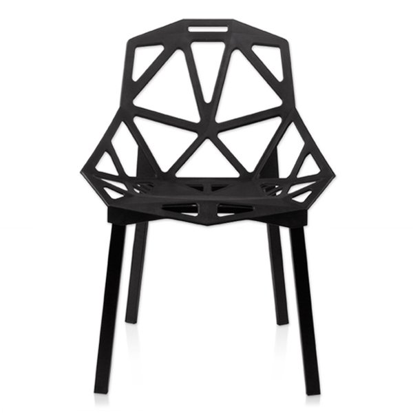 Дизайнерский стул CHAIR ONE black Черный матовый Дизайнерский стул CHAIR ONE black Черный матовый в Волгограде | Loft Concept