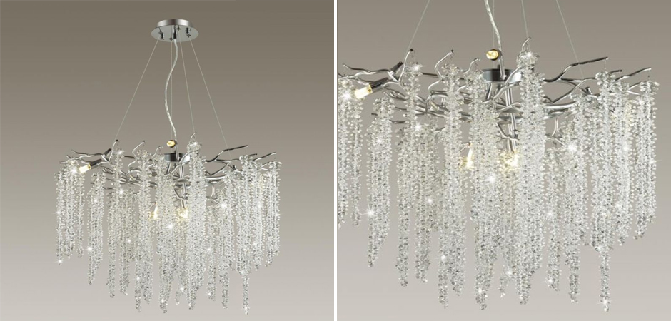 Люстра Fairy Tree Silver на 8 ламп Люстра Fairy Tree Silver на 8 ламп - Loft-Concept в Волгограде