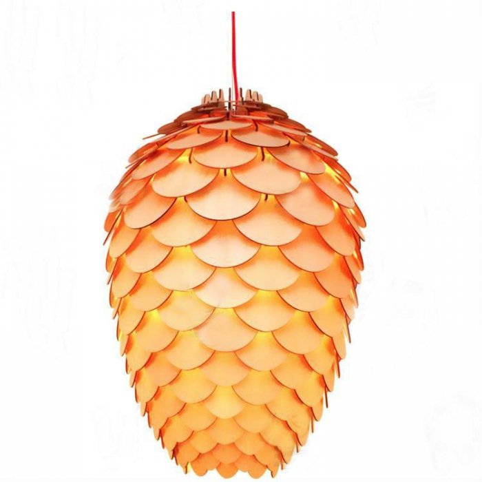 Люстра Pinecone Wooden King Черный Белый Береза Люстра Pinecone Wooden King Черный Белый Береза в Волгограде | Loft Concept