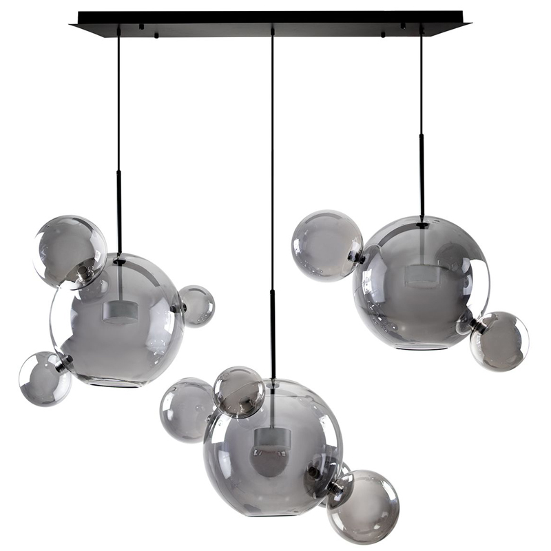 Люстра Giopato & Coombes Linear Chandelier Bubble smoky Дымчатый (Smoke) Люстра Giopato & Coombes Linear Chandelier Bubble smoky Дымчатый (Smoke) в Волгограде | Loft Concept