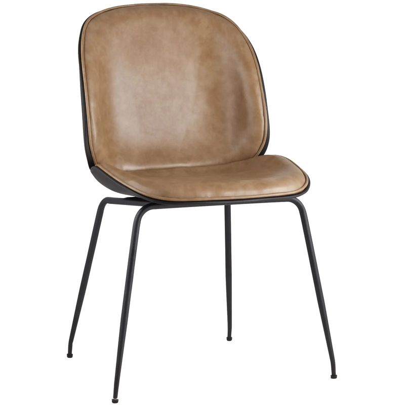 Стул Винтажная Коричневая Экокожа Vendramin Chair Коричневый винтаж Черный Стул Винтажная Коричневая Экокожа Vendramin Chair Коричневый винтаж Черный в Волгограде | Loft Concept