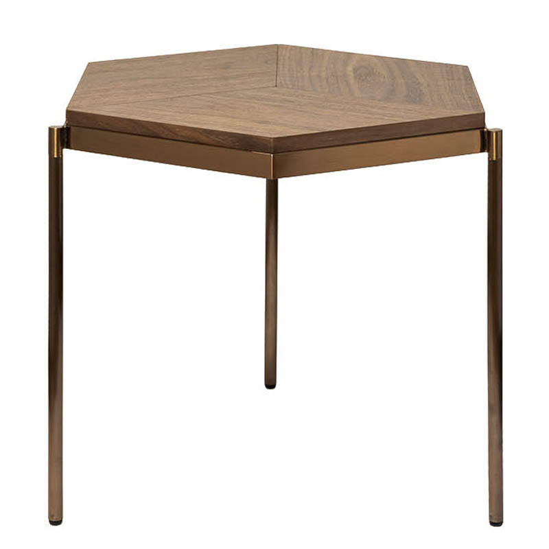 Приставной стол Hexagonal Side Table Бежевый Приставной стол Hexagonal Side Table Бежевый в Волгограде | Loft Concept