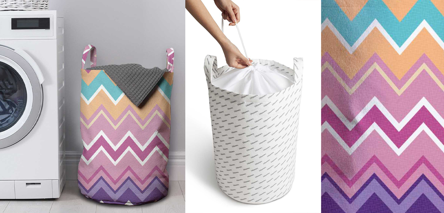 Корзина Color Zigzag Basket - фото