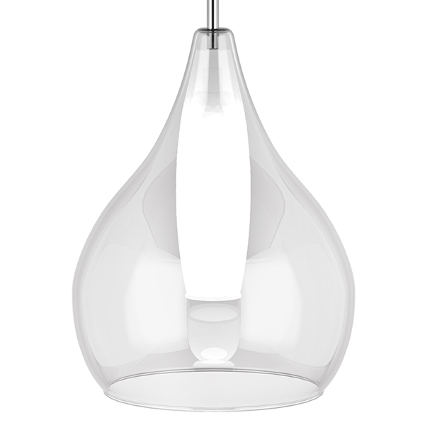 Подвесной светильник Candiano Transparent One Прозрачный Хром в Волгограде | Loft Concept 
