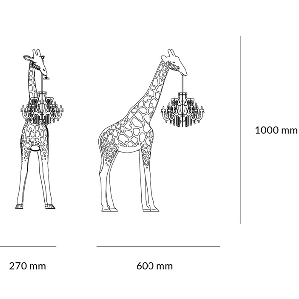 Настольная лампа черный жираф Black Giraffe Table Lamp Настольная лампа черный жираф Black Giraffe Table Lamp в Волгограде