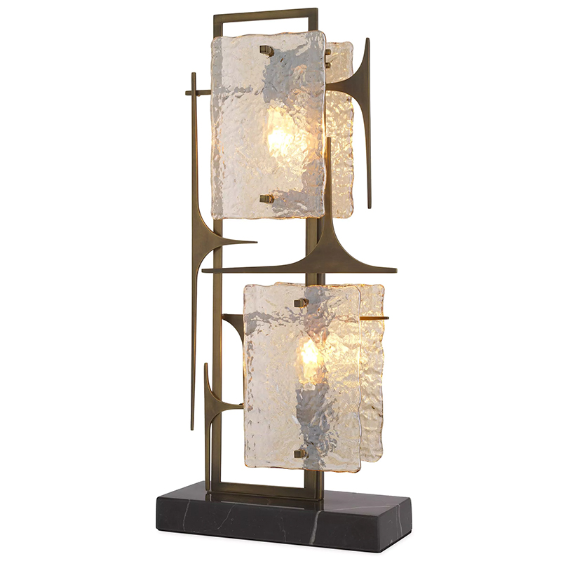 Настольная лампа Eichholtz Table lamp Zeno Латунь Прозрачное Стекло Настольная лампа Eichholtz Table lamp Zeno Латунь Прозрачное Стекло в Волгограде | Loft Concept