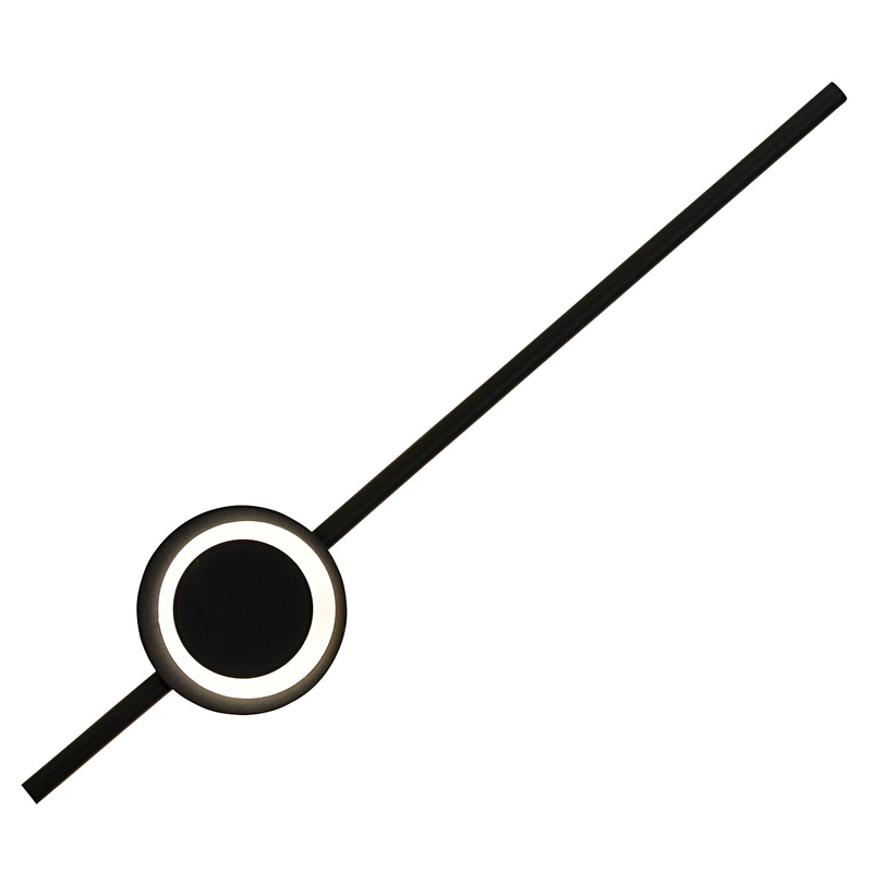 Бра черного цвета Clockhand 62 см Черный Белый Бра черного цвета Clockhand 62 см Черный Белый в Волгограде | Loft Concept