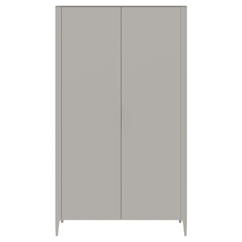 Шкаф двухстворчатый серо-бежевый Type Бежево-серый в Волгограде | Loft Concept 