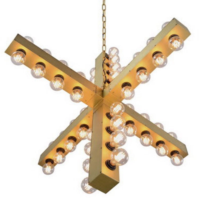 Подвесной светильник Nero Chandelier Gold Золотой Подвесной светильник Nero Chandelier Gold Золотой в Волгограде | Loft Concept