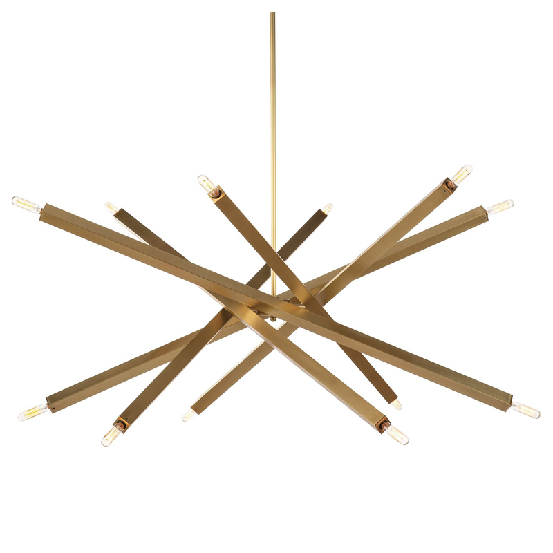 Люстра Blathmac Brass Chandelier Латунь Люстра Blathmac Brass Chandelier Латунь в Волгограде | Loft Concept