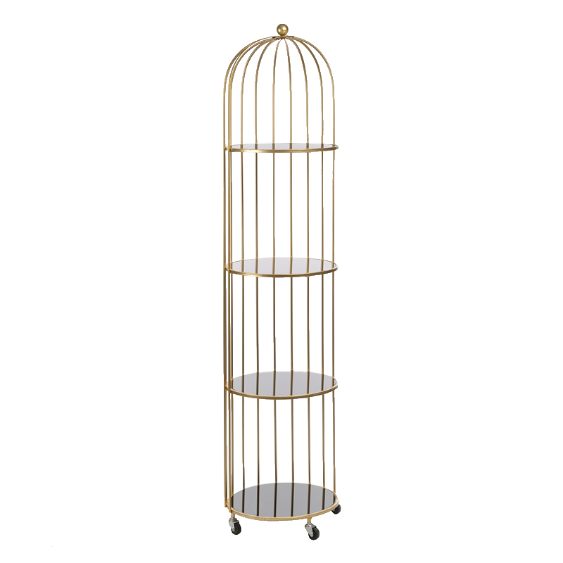 Стеллаж Cage Rack Gold Золотой Стеллаж Cage Rack Gold Золотой в Волгограде | Loft Concept