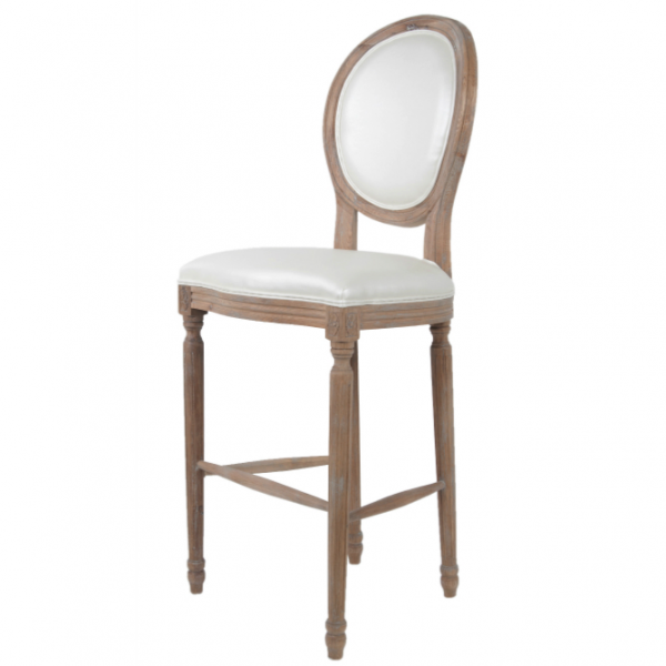 Стул French chairs Provence Bar Brown Chair Белый Коричневый Стул French chairs Provence Bar Brown Chair Белый Коричневый в Волгограде | Loft Concept