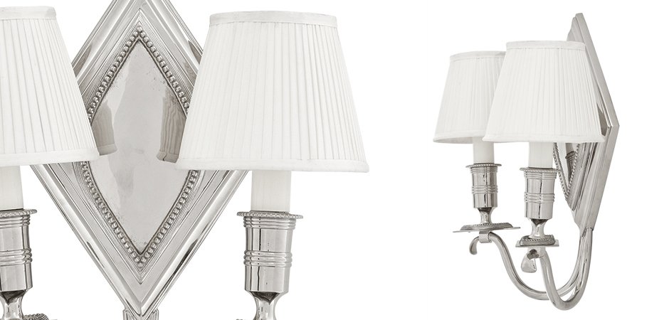 Бра Eichholtz Wall Lamp Diamond Double Бра Eichholtz Wall Lamp Diamond Double - Loft-Concept в Волгограде